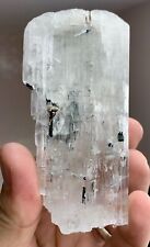 231 Grams Natural Kunzite Crystal Combined With Tourmaline From Afghanistan picture