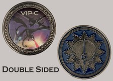 VIP-C Virtual Imagery Processing Dragon Double Sided Challenge Coin J#46 picture
