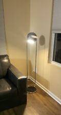 Space Age Chrome and Black Eyeball Floor Lamp MCM Circa 1960-1970’s. 52” Tall picture
