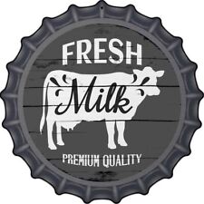 Fresh Milk Premium Quality Novelty Metal 12