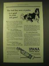 1924 Bristol-Myers Ipana Tooth Paste Ad - The food they serve at parties picture