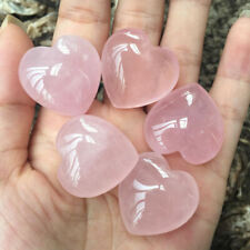 EPIC GEMS- Natural Rose Quartz Heart - Pink Crystal Carved Love Gemstone picture