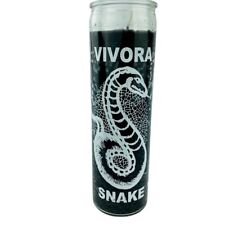 Snake Vibora Black 7 Day Spiritual Candle Unscented Wicca Santeria Magia Magick picture