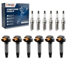 UF646 Ignition Coil Pack and Iridium Spark Plugs Set for Ford 3.5L EcoBoost V6 picture