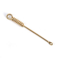 1x Ear Spoons Retro Brass Ear Cleaning Ear Pick Wax Remover Curette Keychain picture