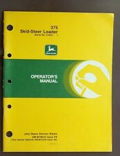 1989 John Deere Tractor Skid-Steer Loader 375 Operator's Manual OM-M79633  picture