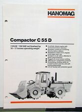 1985 Hanomag C55D Compactor Specifications Construction Sales Brochure picture