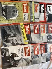 Trains The Magazine of Railroading 1955 All 12 Issues January - December picture
