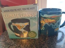 New ~ Climate Change Heat Activated Coffee Mug/Cup Earth Map picture