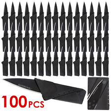 10-100 Pack Credit Card Thin Knives Cardsharp Wallet Folding Pocket Micro Knife picture
