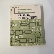 Vintage 1977 Digital Computers Core Memory Punch Card Logic Gates Manual Book  picture