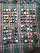 100 asst BEER bottle caps domestic imported  clean no dents #2 picture