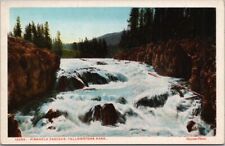 Yellowstone National Park Wyoming Postcard FIREHOLE CASCADE Haynes #10089 Unused picture