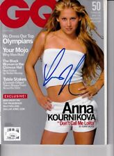 Anna Kournikova autographed signed autograph 2000 GQ magazine sexy cover JSA COA picture