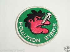 Pollution Stinks Sayings Vintage Patch picture