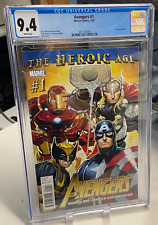 Avengers Heroic Age #1 CGC Graded 9.4 Kang Appearance Romita Art picture
