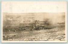 Hibbing Minnesota~Open Pit Oliver Iron Ore Mine~Bucyrus Machinery~1929 RPPC picture