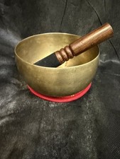 Rare Antique Deep sound Healing Yoga handmade Singing Bowl 6" ID#E13 picture
