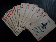 1979 Aircraft Recognition Playing Cards Graphic Training Aid 44-2-6 US Military picture