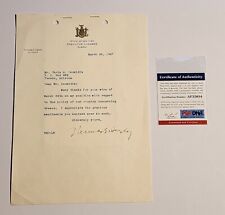 Thomas E Dewey Signed PSA DNA Letter Autograph Politician COA Auto Harry Truman picture