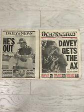 NY Daily News And Post Davey Johnson Fired As Mets Manager Mint Condition picture