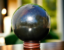 Large 150MM Black Tourmaline Quartz Crystal Healing Energy Stone Sphere Globe picture