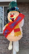 RARE 2002 Gemmy Frosty The Snowman Holiday Collapsible 48” (1.2m) Tall Hanging picture