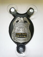 Honors Fallen NYPD officers on Sep 11, 2001. Salute Heroes police car shield picture