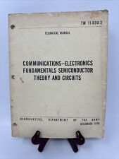 Vintage 1970 Department of the Army Communications Semiconductors TM 11-600-2 picture