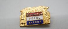 WWII Remember Pearl Harbor Patriotic Pin GREAT SHAPE picture