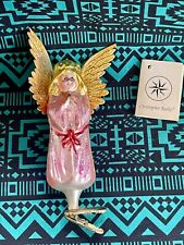 Radko WINGS And A PRAYER Angel Ornament 94-152 Clip Angelique Pink picture