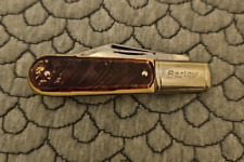 Vintage Colonial Prov. U.S.A. Barlow Pocket Knife Brown Handle picture