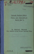 238 Page German Surface Ships Policy and Operations in World War II On Data CD picture
