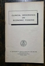 1956 US Dept Health Communicable Disease Economic Poisons Environmental Research picture