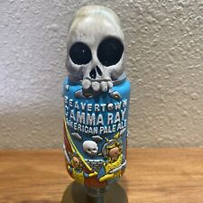 BEAVERTOWN GAMMA RAY 3D SKULL CAN Draft beer tap handle. ENGLAND picture