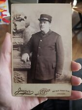 Vtg Antique Cabinet Card Chicago Police Officer Policeman Photograph picture