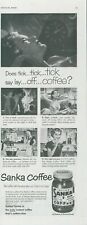 1951 Sanka Instant Coffee Clock Insomnia Drink It & Sleep Vintage Print Ad SP16 picture