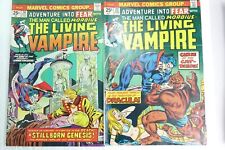 ADVENTURE INTO FEAR MORBIUS LIVING VAMPIRE Lot of 2 Comics 22 & 26, 1975 F/VF picture