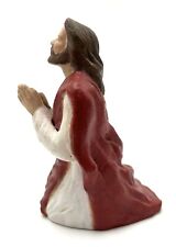 Praying Jesus Ceramic Statue Handpainted 5” Tall picture