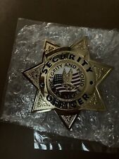 Security Officer Metal Badge Style Badge Star Badge 7 Point Badge Obsolete New picture