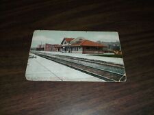 1909 B&O BALTIMORE & OHIO BRADDOCK, PA TRAIN STATION POSTCARD picture