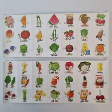 Set 42 VTG Rare Dole Collectible STICKERS Fruits Veggies Vinyl Static Cling  picture