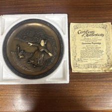 Life's Interludes Collection UNCERTAIN BEGINNING 10" French Bronze Plate NIB picture