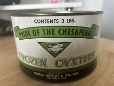 Pride Of The Chesapeake Frozen Oyster Packed By Carol Dryen & Co. Inc. Crisfield picture
