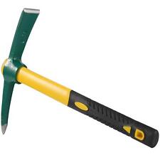 15 Inches Pick Mattock Hoe, Forged Weeding Garden Pick Axe with Rubber Handle... picture