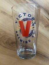 Victory Brewing Company Pint Beer Glass 2 Sided Festbier Pennsylvania HomeBar picture