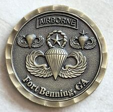 US Army 82nd Airborne Jump School Wings Badge Challenge Coin picture