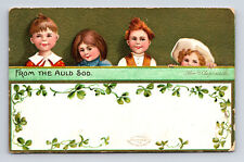 1907 Ellen CLAPSADDLE Irish Children Clovers From The Auld Sod IAPC Postcard picture