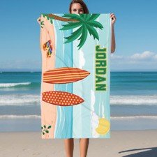 Personalized Beach Towel, Personalized Name Bath Towel, Custom Pool Towel picture