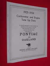1925-1926-1927-1928-1929-1930 Pontiac & Oakland Carburetor & Engine Tune-Up Book picture